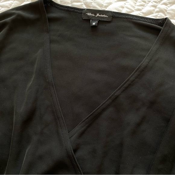 Aritzia Talula Babaton Black Wrap Top - Picture 5 of 5